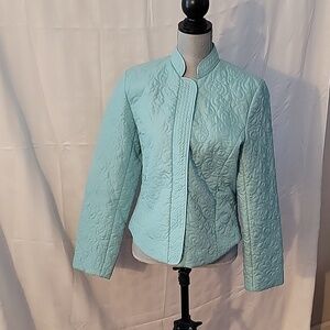 David Brooks Size: 10, Pear Colored Jacket Quilted Snap Front